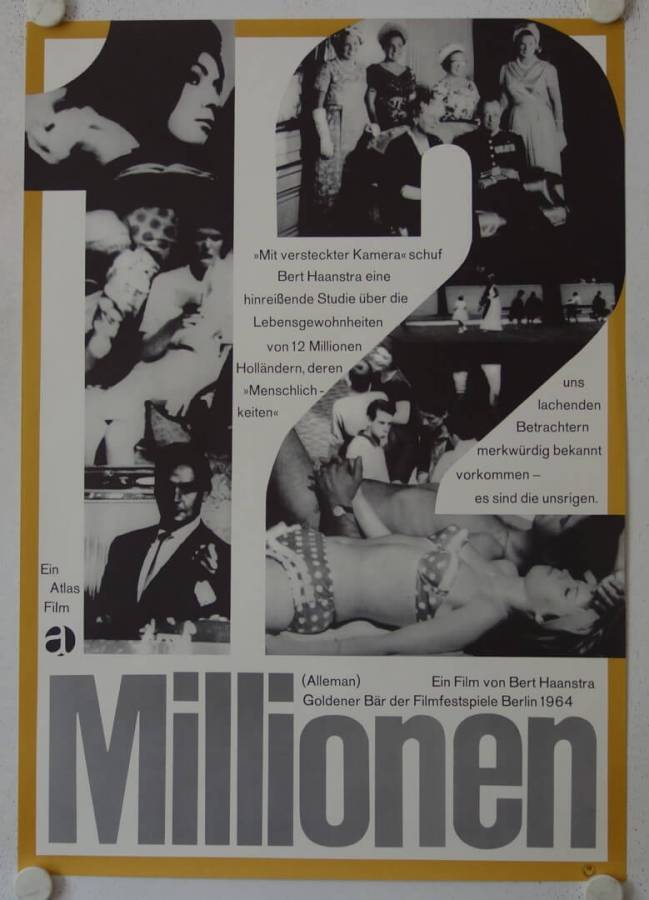 Zwölf Millionen originales deutsches Filmplakat